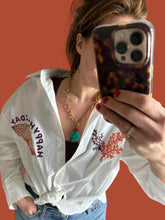 Afbeelding in Gallery-weergave laden, Schakel ketting blauw schelp
