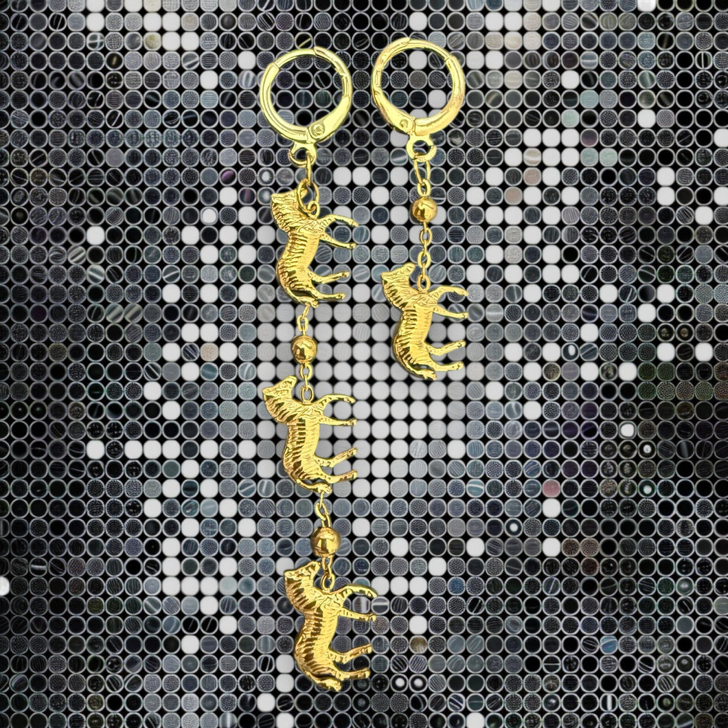 Oorbellen setje zebra