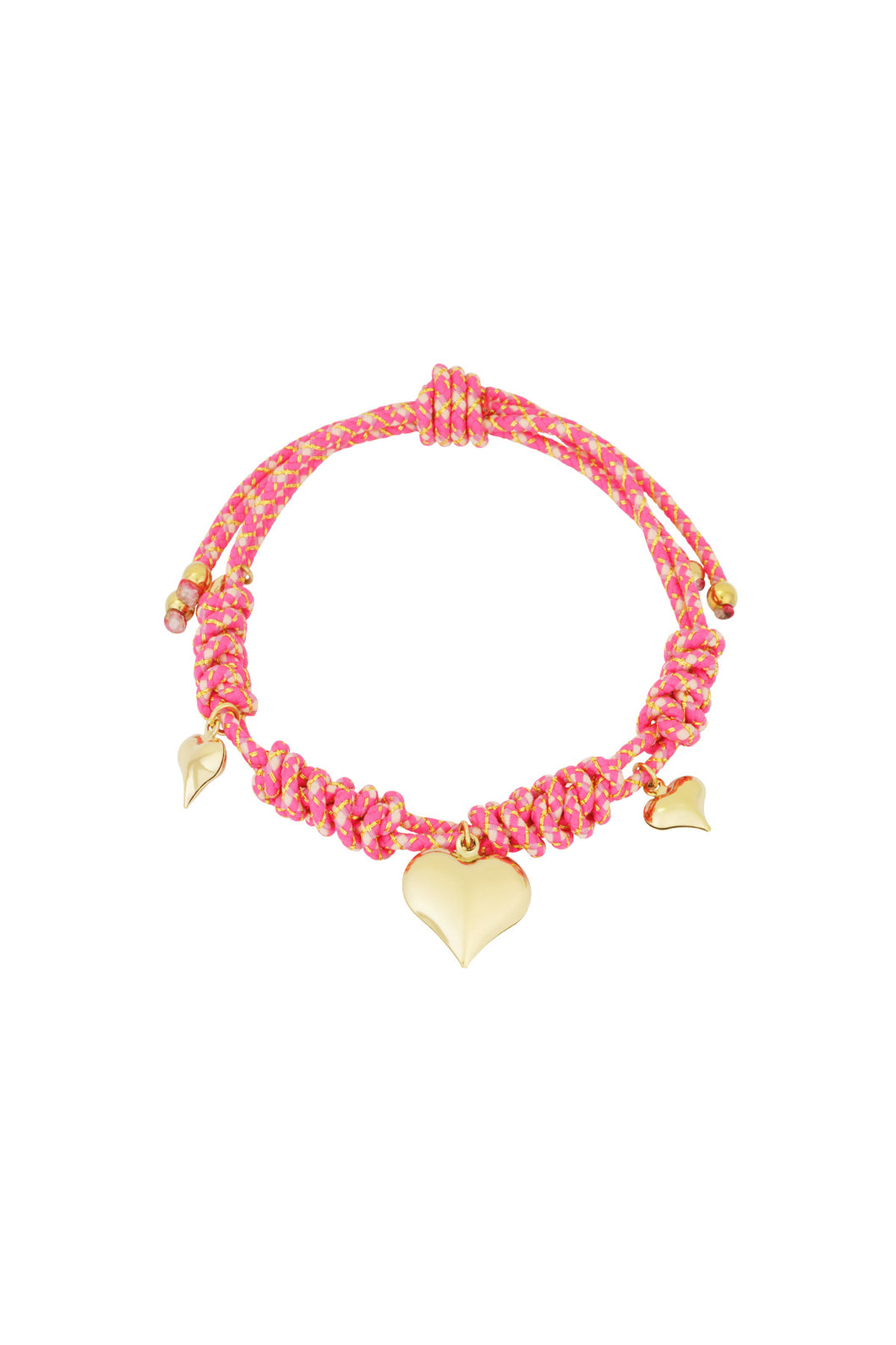 Armband hart style - Fuchsia