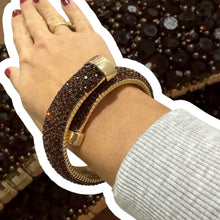 Afbeelding in Gallery-weergave laden, Ribbel armband bruin
