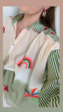 Afbeelding in Gallery-weergave laden, Blouse green pink hot
