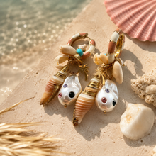 Afbeelding in Gallery-weergave laden, Oorbellen beige beach
