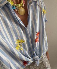 Afbeelding in Gallery-weergave laden, Palm blouse blauw
