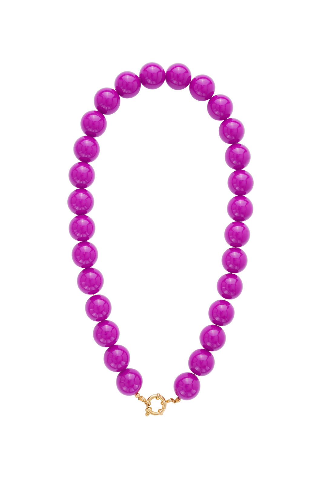 Kauwgomballen ketting paars