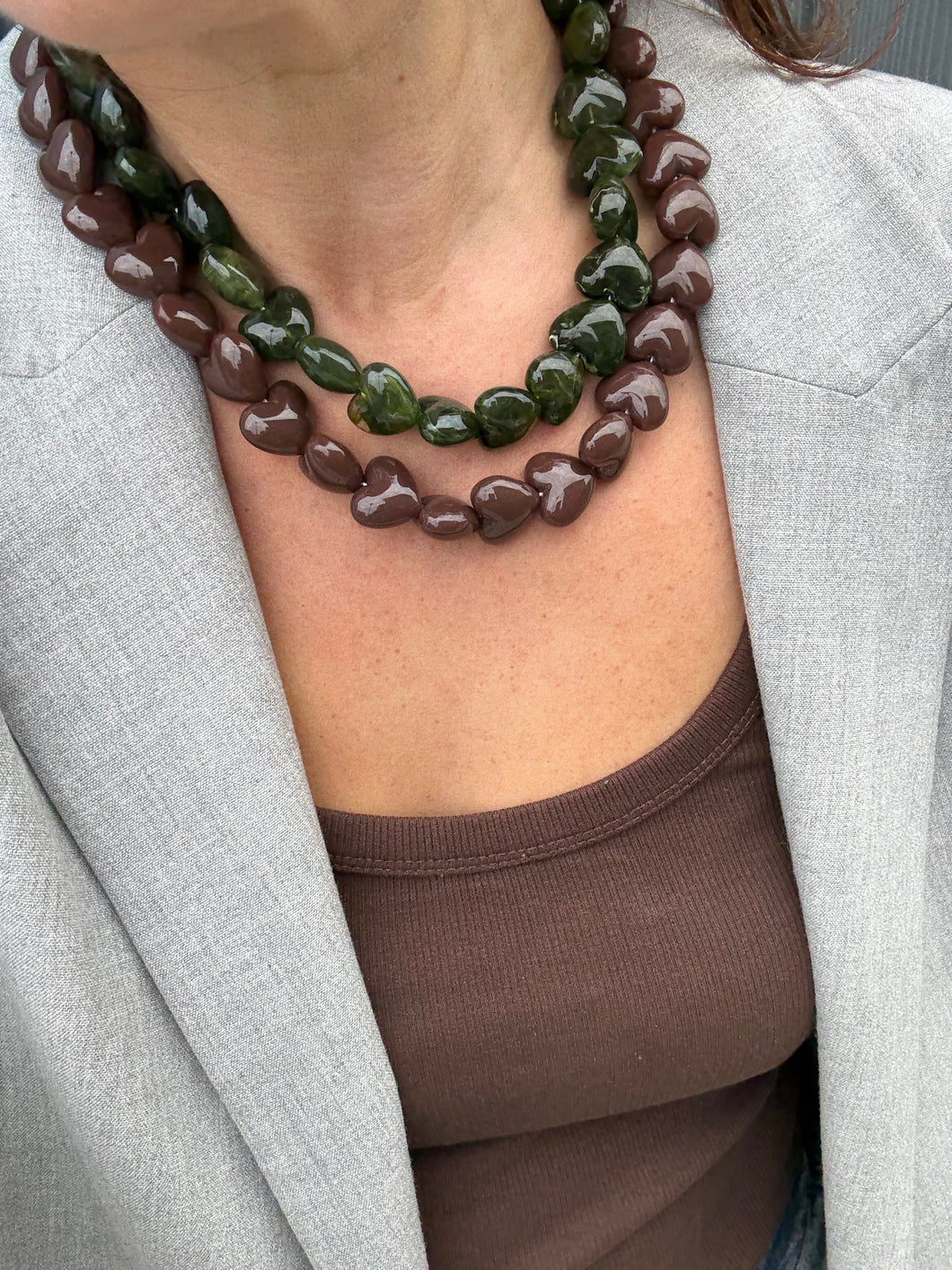 Ketting hartjes groen