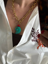 Afbeelding in Gallery-weergave laden, Schakel ketting blauw schelp
