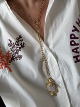 Afbeelding in Gallery-weergave laden, Lange ketting vis parel

