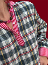 Afbeelding in Gallery-weergave laden, Blouse ruitjes roze paris
