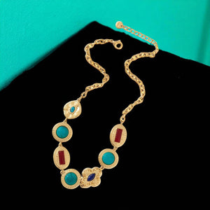 Ketting blue red like