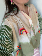 Afbeelding in Gallery-weergave laden, Blouse green pink hot
