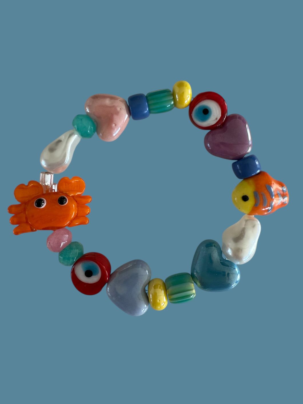 Armband krab colorfull