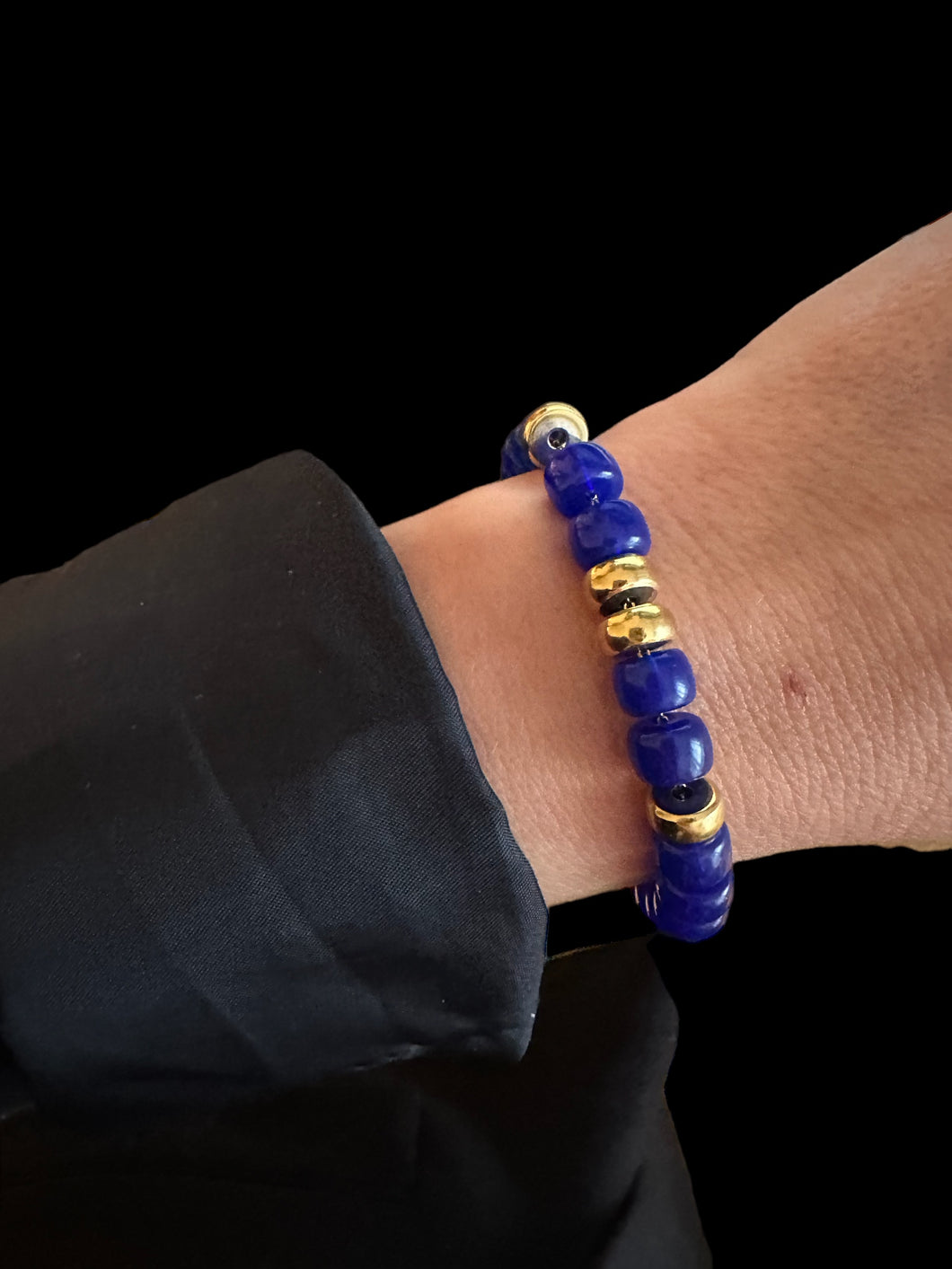 Armband Lizzy blue/gold