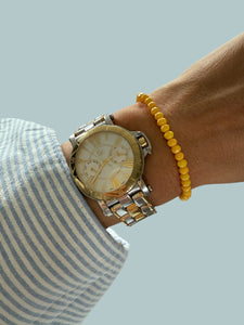 Armband gele kralen