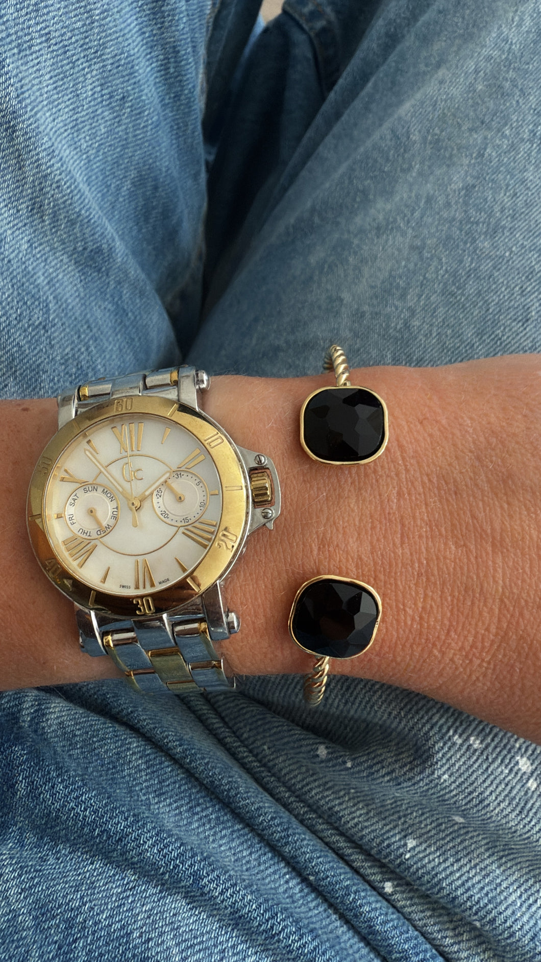 Armband steen zwart