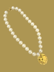 Parel ketting big heart