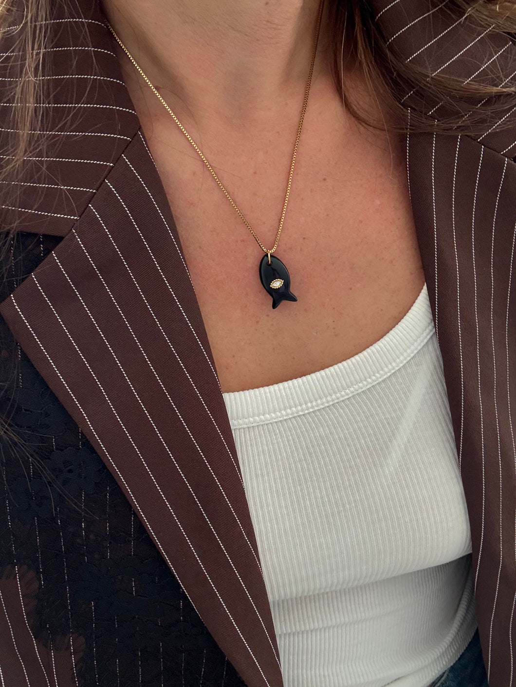 Ketting zwarte vis