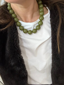 Kauwgomballen ketting groen of zwart