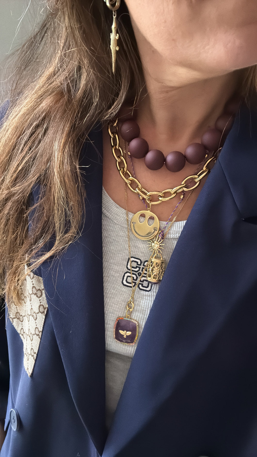 Smiley ketting schakel