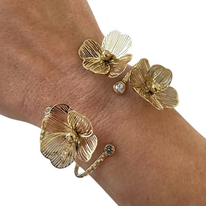 Armband glam bloem