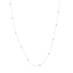 Ketting Lonneke wit/goud