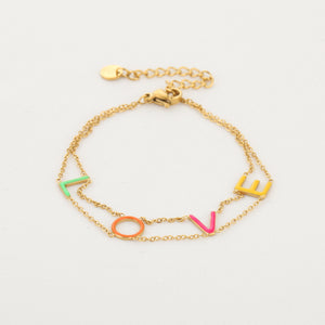 Love color bracelet