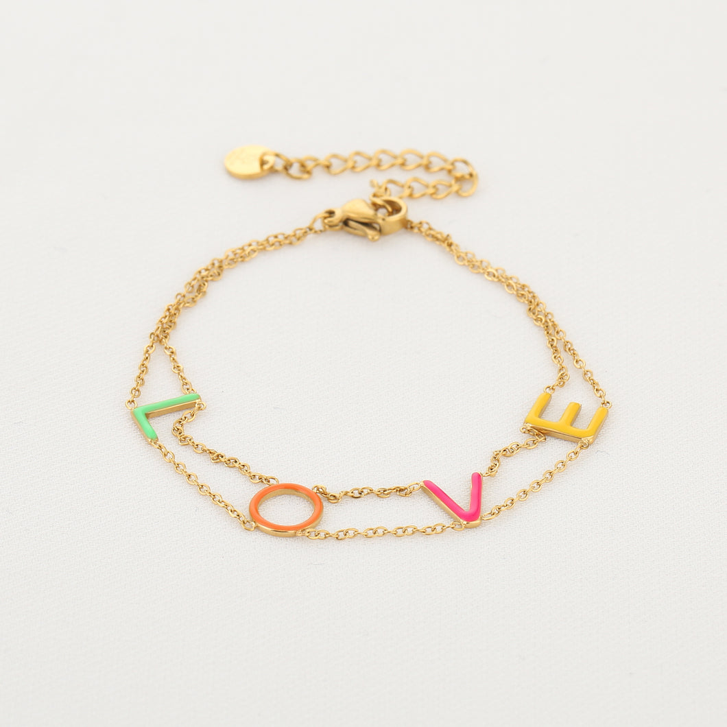 Love color bracelet