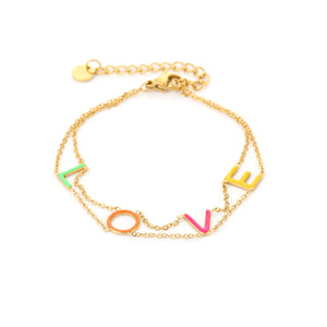 Love color bracelet