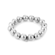 Afbeelding in Gallery-weergave laden, 12mm kralen armband zilver
