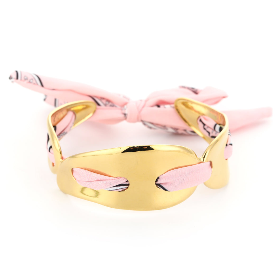 Bangle met bandana licht roze