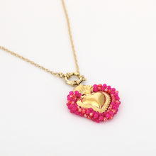 Afbeelding in Gallery-weergave laden, Hart met kralen ketting
