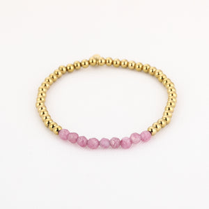 Kralen armband met natuur kralen