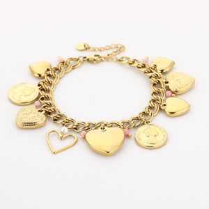 Schakel armband bedels