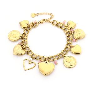 Schakel armband bedels