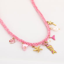 Afbeelding in Gallery-weergave laden, Touw ketting met zee bedels
