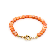 Afbeelding in Gallery-weergave laden, Zomer hartjes armband oranje
