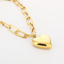 Afbeelding in Gallery-weergave laden, Schakel ketting met hart
