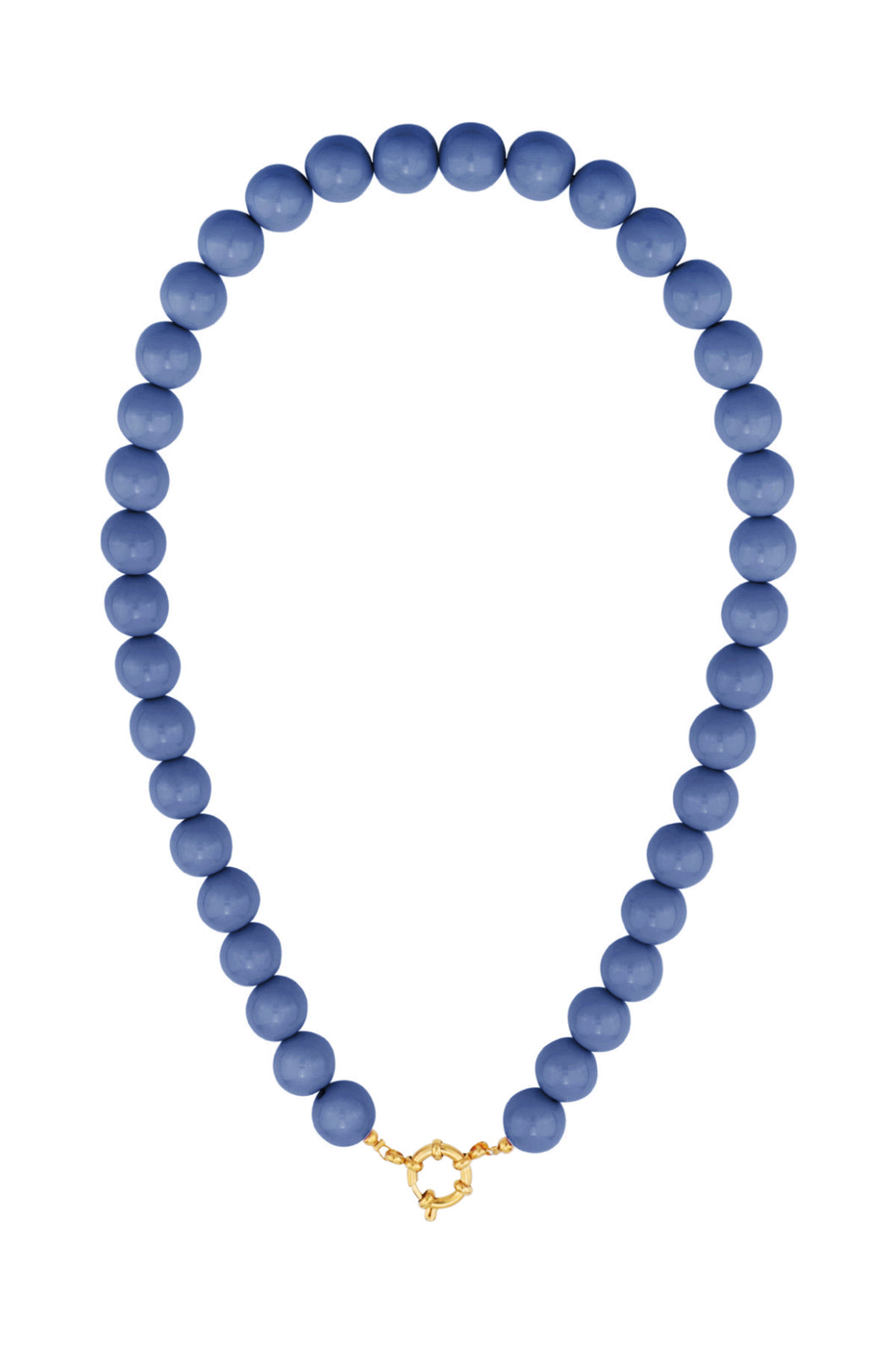 Kauwgomballen ketting blauw