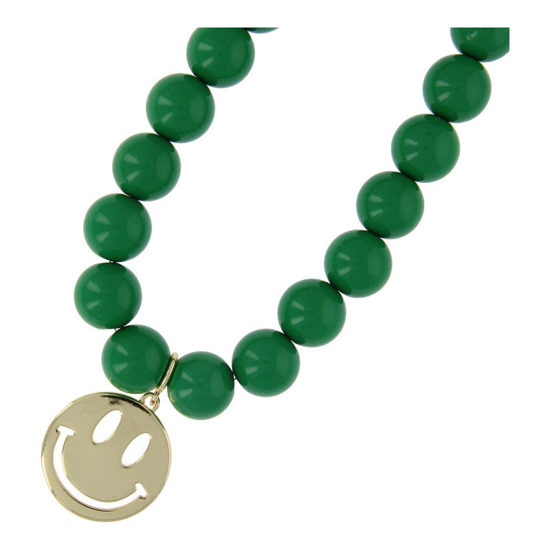Smiley ketting groen